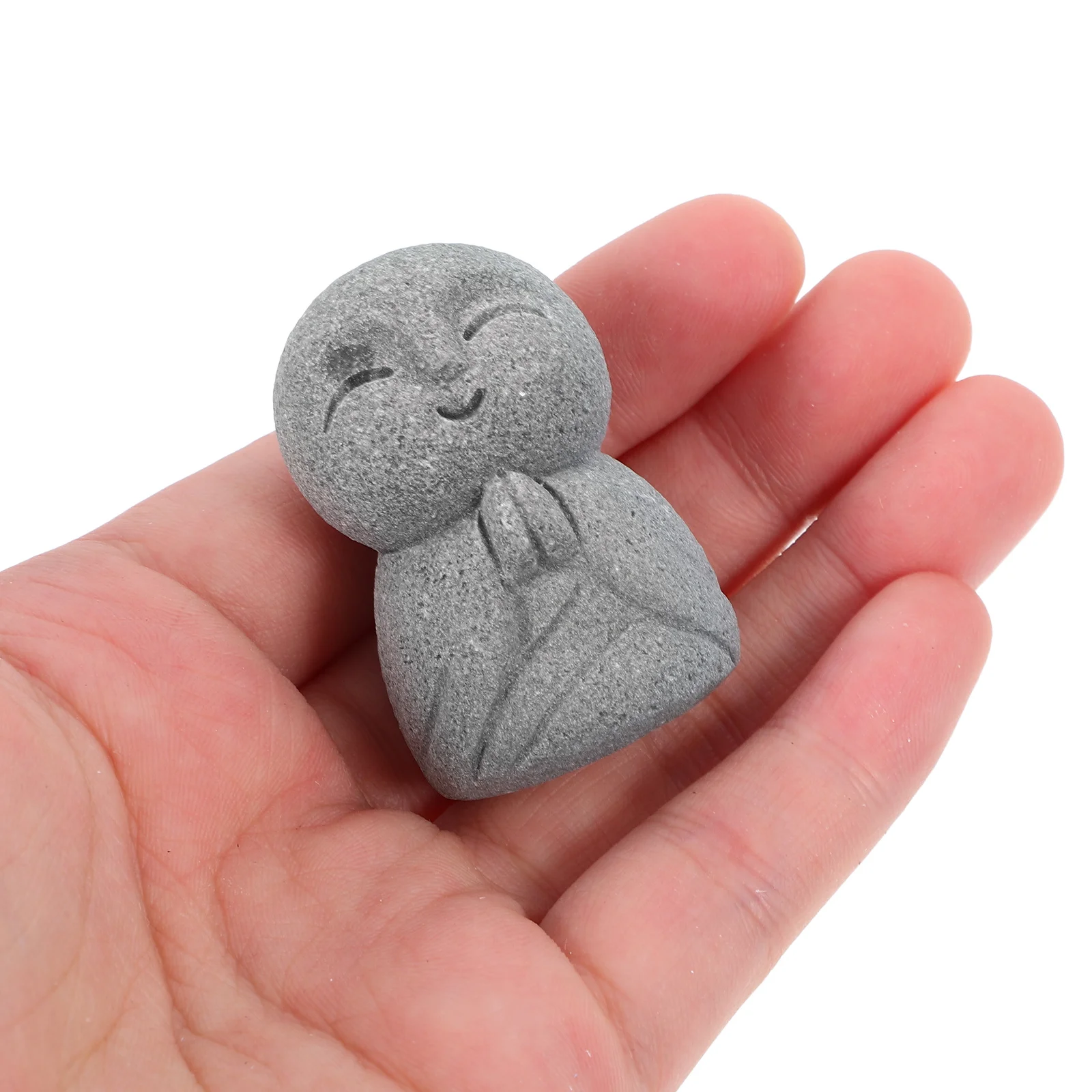 1 قطعة تمثال بوذا الصغير 2 بوصة النمط الياباني الراتنج جيزو ل زن حديقة خزان الأسماك الديكور تمثال بوذي صغير مكتب المنزل #6