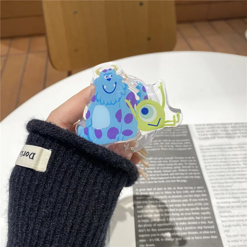 Disney-3Dモンスター大学ブラケットカバー、magsafe、ワイヤレス充電、s23、s24 ultra、s21、s22、s20 fe、note 10、20、かわいい