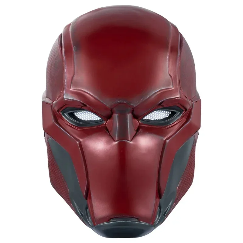 CyRed Hood Mask Movie Villain Cosplay  Bat Red Hood Helmet Man Full Head Resin Cosplay Costume Prop Replica Fancy Party Headwear view 6