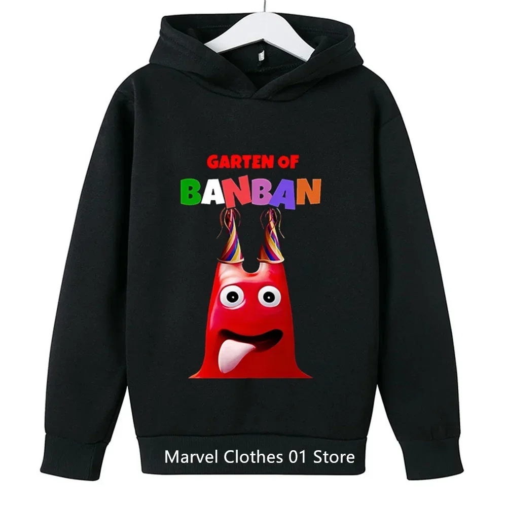 New Garten of Banban Hoodies Kids Clothes Pullover Banban Garden Children Hoody Sweatshirt Boys Girls Hoodie Streetwear