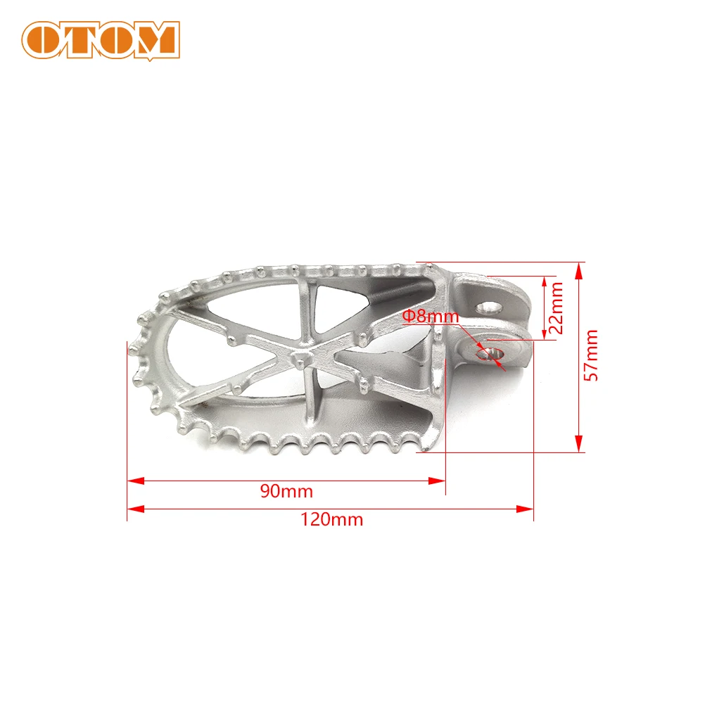 OTOM Motocross FootRest Footpegs Foot Pegs Pedals For Motorbike Motorcycle Dirt Bike Pit Bikes Universal Modified Accessories