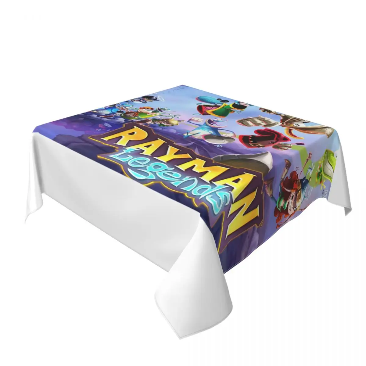 ألعاب كرتونية Rayman Legends مفرش طاولة مربع مقاوم للماء مفرش طاولة مقاوم للزيت لأحداث المطبخ غطاء طاولة الطعام