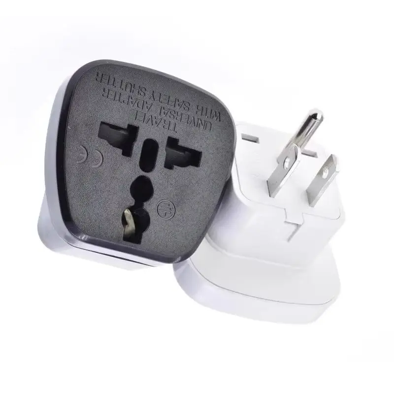 1pcs Universal American AU EU UK Swiss Italy to US travel adapter plug  Japan Canada Thailand Electric Power Convert Plug Type B