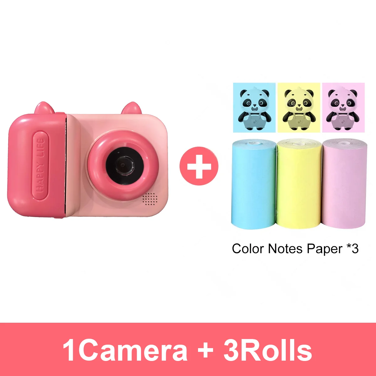 Aparat cyfrowy z funkcją natychmiastowego druku, papier termiczny do drukowania, odpowiedni do podróży, zdjęć zwierząt, kotów i psów.