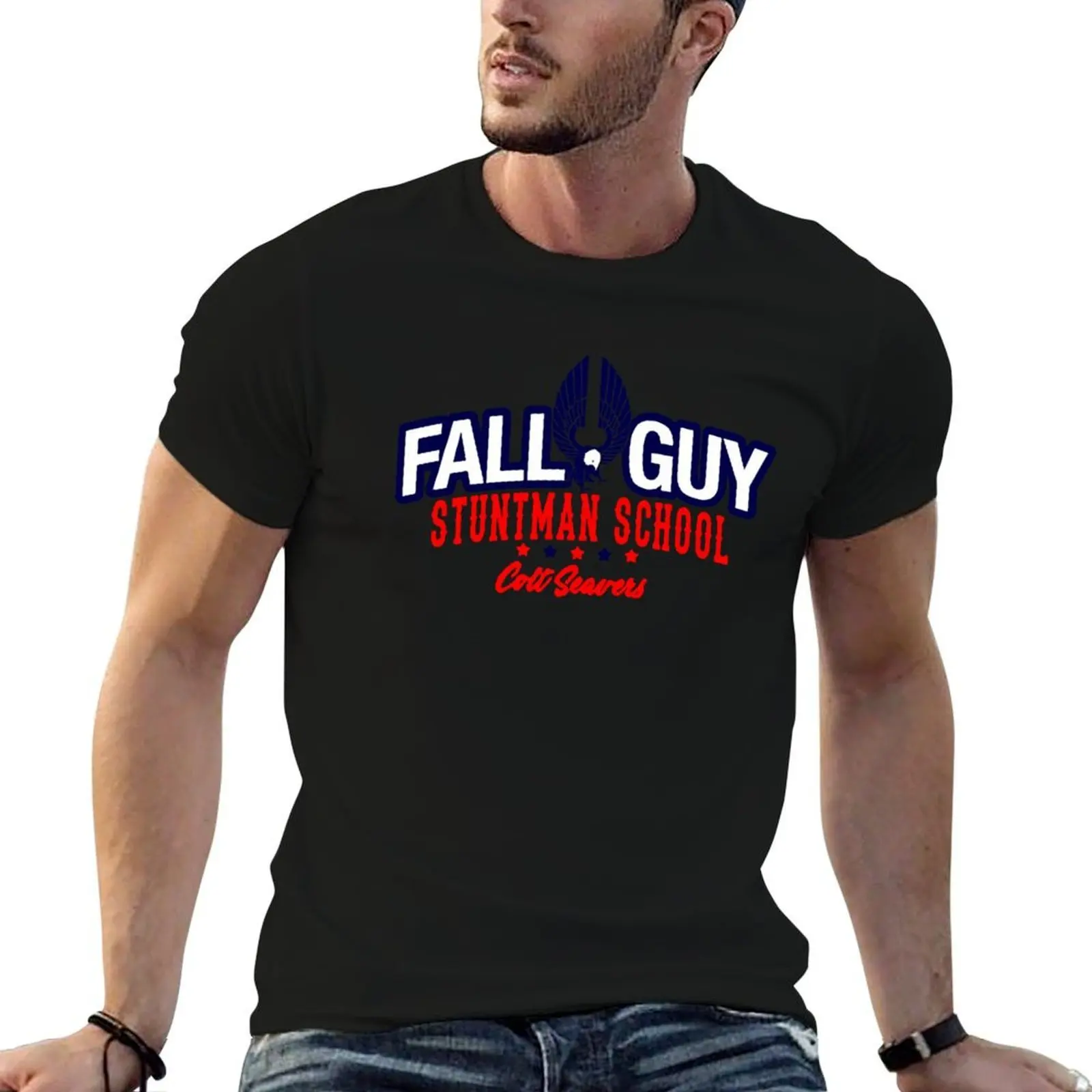 Футболка Fall Guy - Stuntman School с принтом в городском стиле