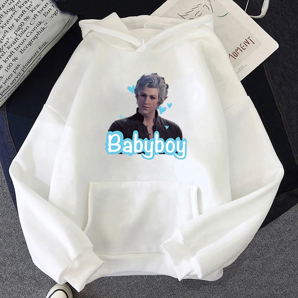 Babyboy Astarion Hoodie Baldurs Gate 3 Print Sweatshirt Men/women Aesthetic Clothing Winter Fleece Sudadera Crewneck Pullovers