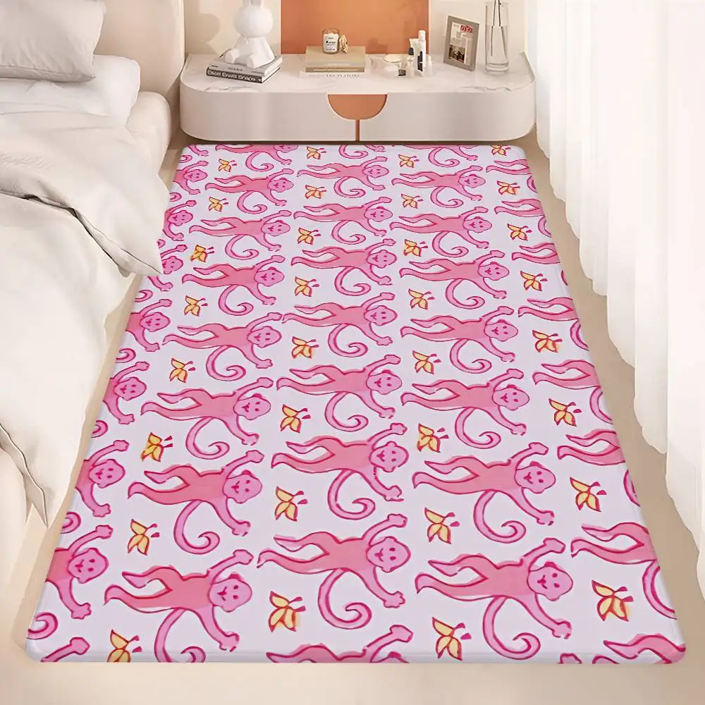 R-Roller R-Rabbit Monkey Floor Mat Cheaper Anti-slip Modern Living Room Balcony Printed Bedside Mats