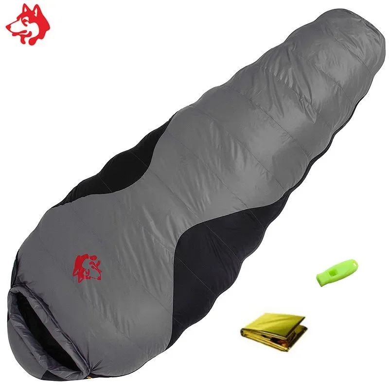 

JUNGLE KING CY660 Mummy down Sleeping Bag 4 Seasons 3 Thickness Options White Duck down Feather Filled for Camping Travel Hiking