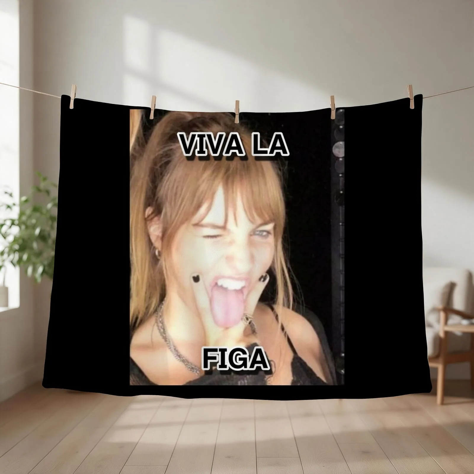 Victoria de Angelis VIVA LA FIGA Throw Blanket Furrys Sofa Quilt Thermal Retros Blankets