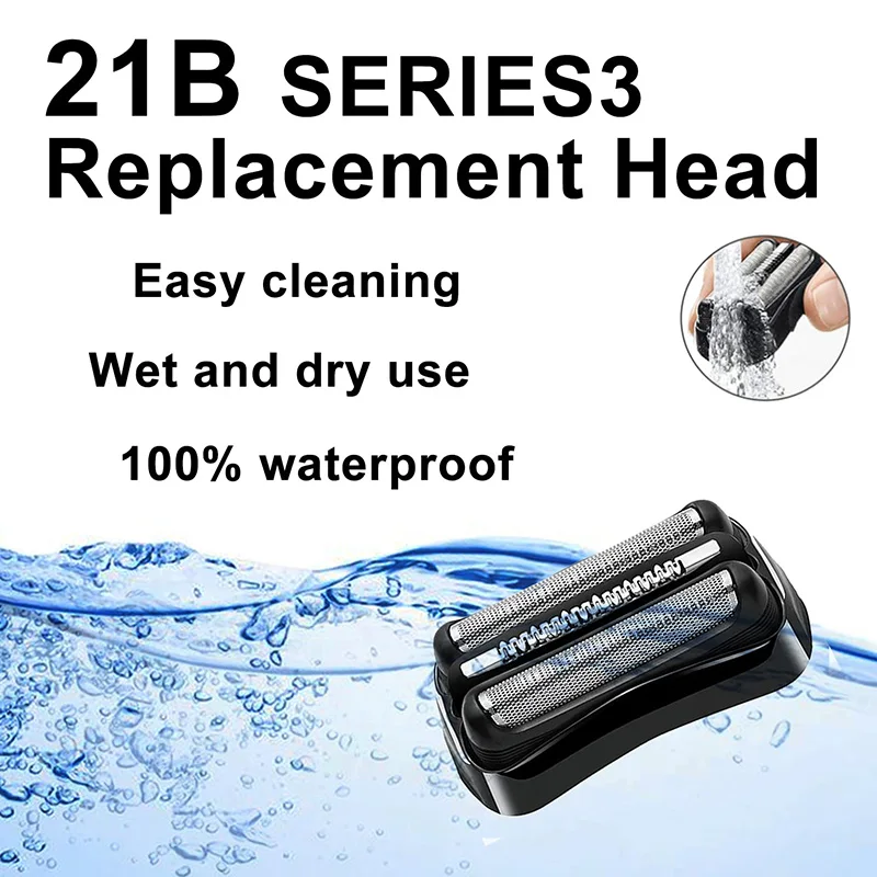 21B For Braun Series 3 Electric Shaver Head Accessories Knife Membrane 301S 310S 320S 340S 360S 3040S 3010s 3050