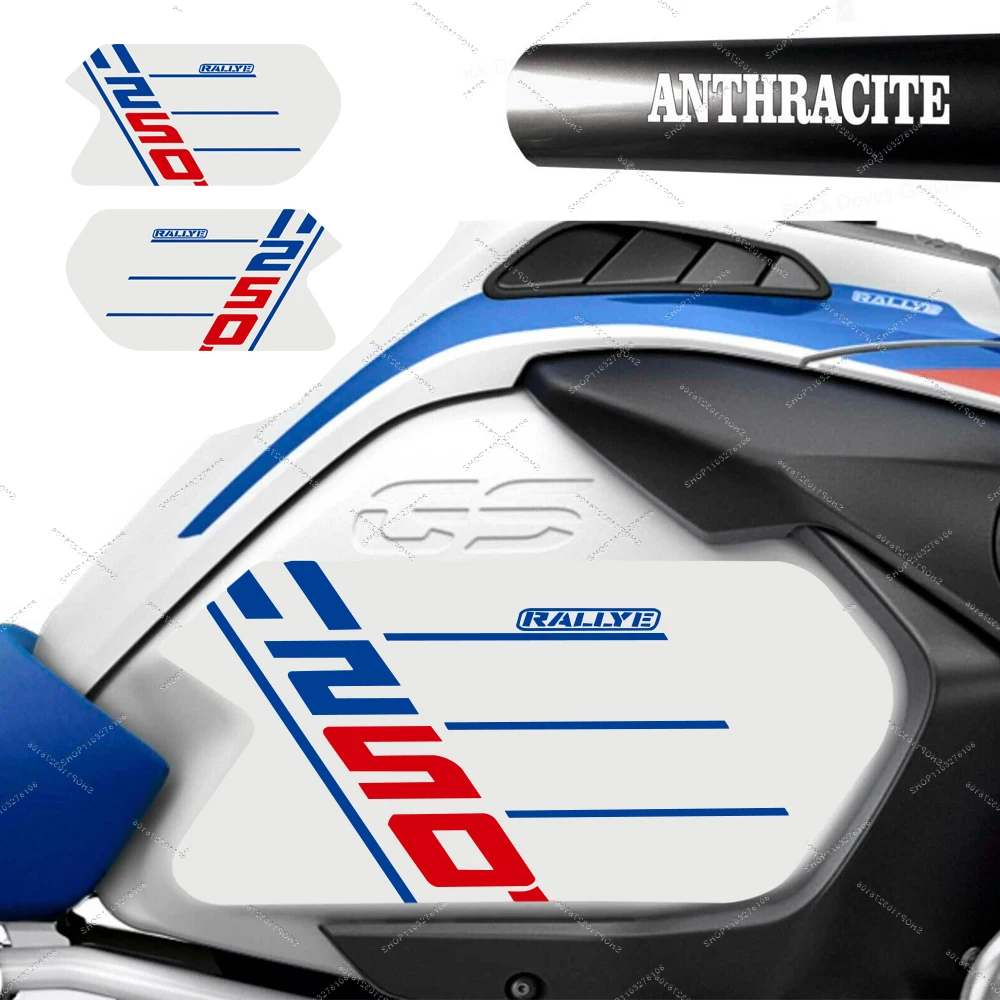 For R1250 gs adventure rallye 2021 3D Resin Tank Grip Side Protector Decals Motorcycle Anti Slip Tank Pad Waterproof Stickers