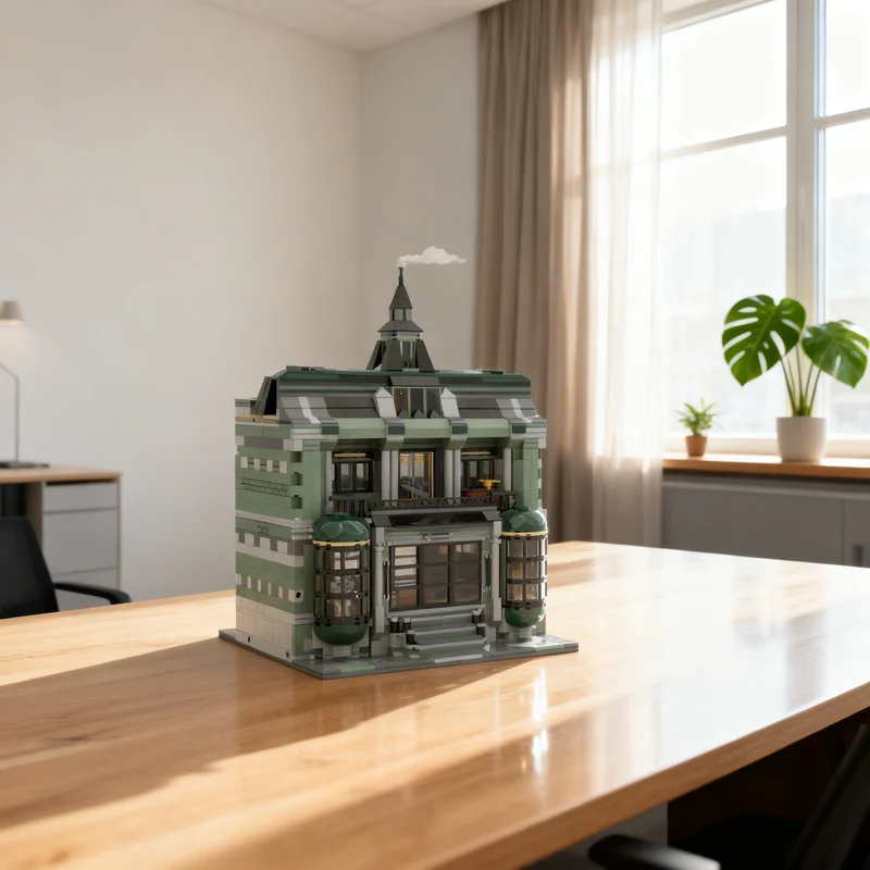 

2030 деталей MOC: Моя новая модель городского пейзажа, конструктор, креативный подарок, декор для демонстрации, сборная модель премиум-класса для взрослых и детей, игрушка для дома и рабочего стола