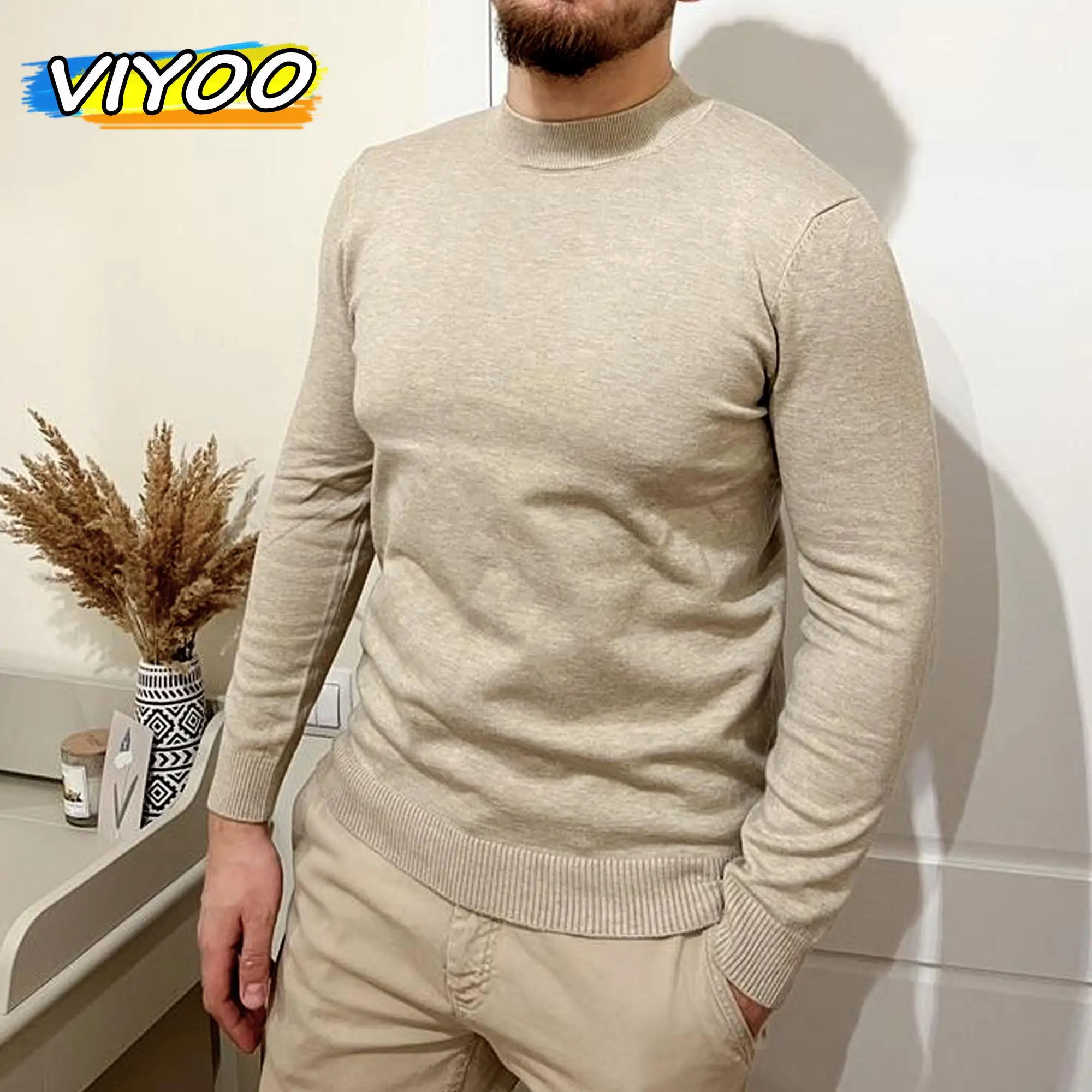 

Women's Men's 5XL Plus Size Knitted Blouse Knitwear Half Turtleneck Sweater Korean Fall Clothes Pullovers Apparel For Man 2023