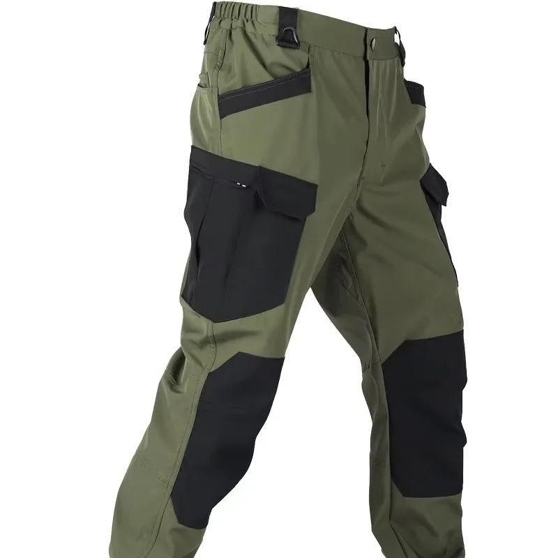 New Tactical Work Pants Men Outdoor Cargo Trousers Multi-Pocket Waterproof Pant Autumn Spring Outdoor Workwear Hiking Trousers