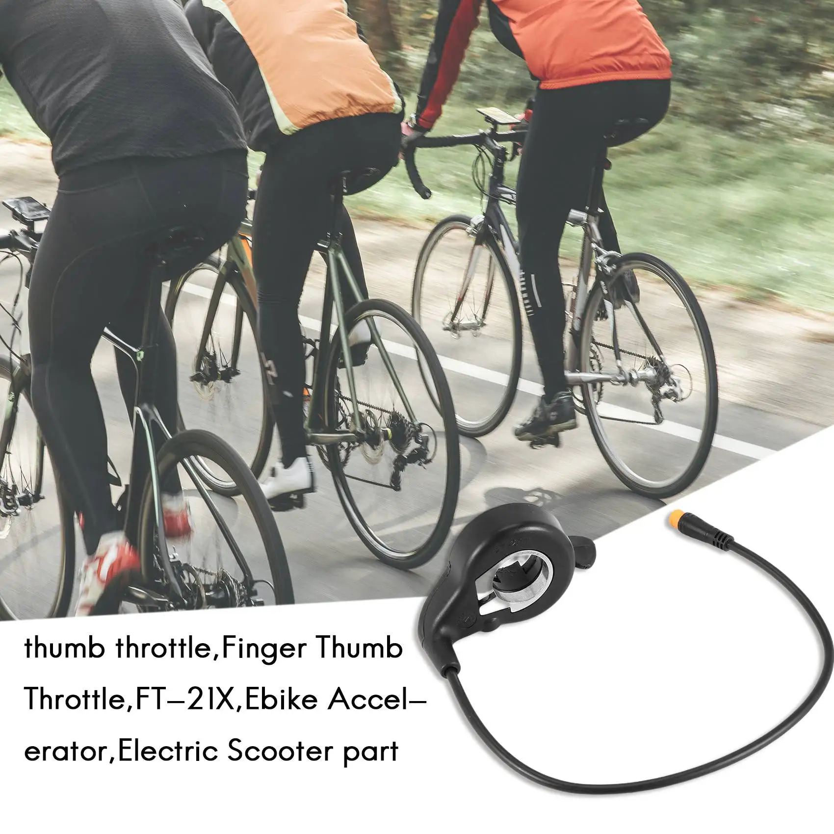 

E-Bike Finger Thumb Throttle, FT-21X Ebike Accelerator, Electric Scooter Electric Bicycle Part Kit