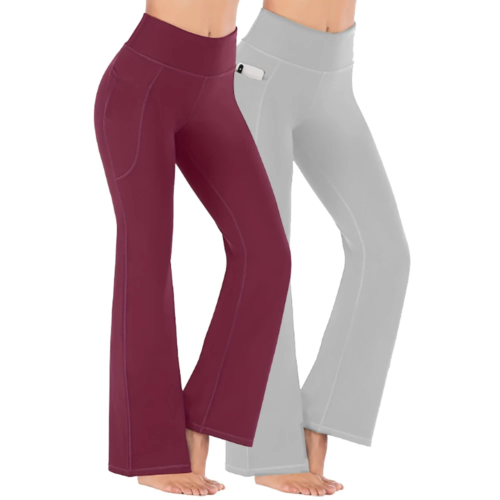 

Штаны для йоги из двух частей, расклешенные брюки