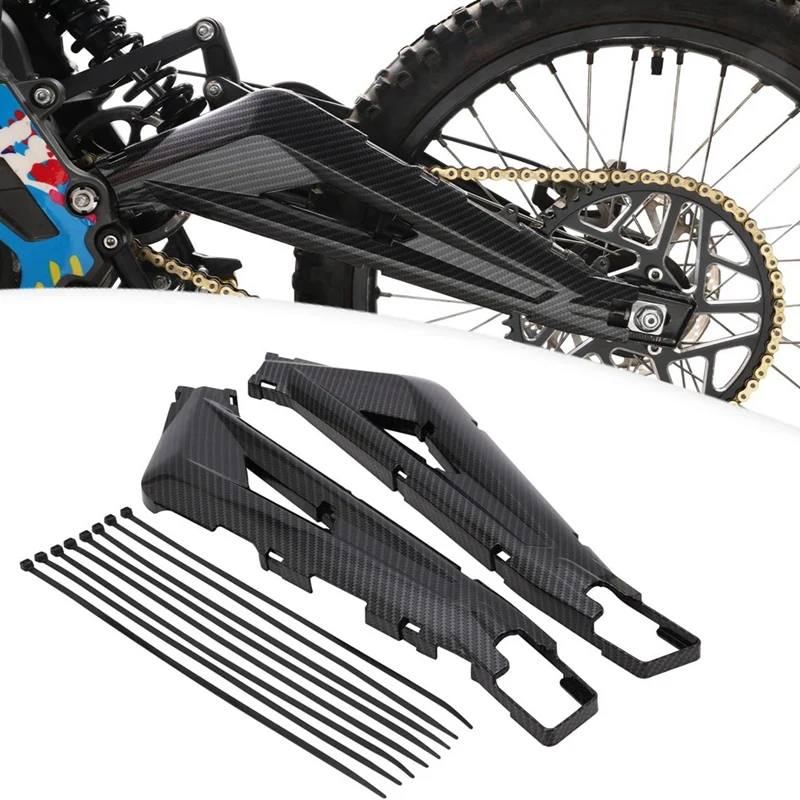 Swingarm Guard, Dirt Bike Swing Arm Protector For Surron Light Bee Sur Ron X/S Electric Bike - Imitation Carbon Fiber