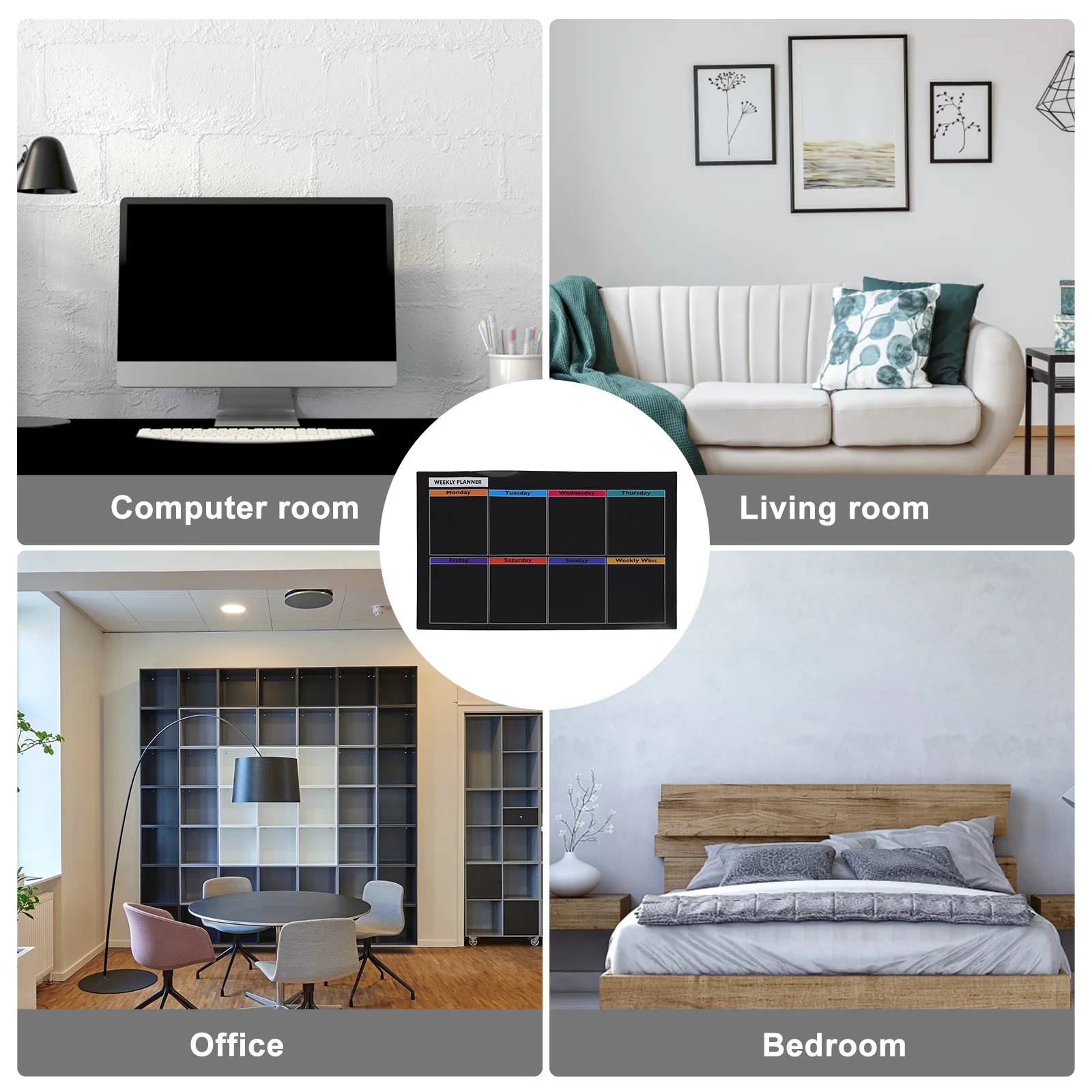 

Magnetic Weekly Plan Board Erasable Refrigerator Chalkboard Memo Scheduler Weekly Plan Board Magnetic Planner