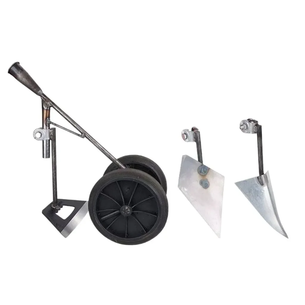 Three-in-one Multi-functional Two-wheel Assisted Weeding Soil Lifting Hoe Trenching Hoe Wasteland Opening Flat Hoe