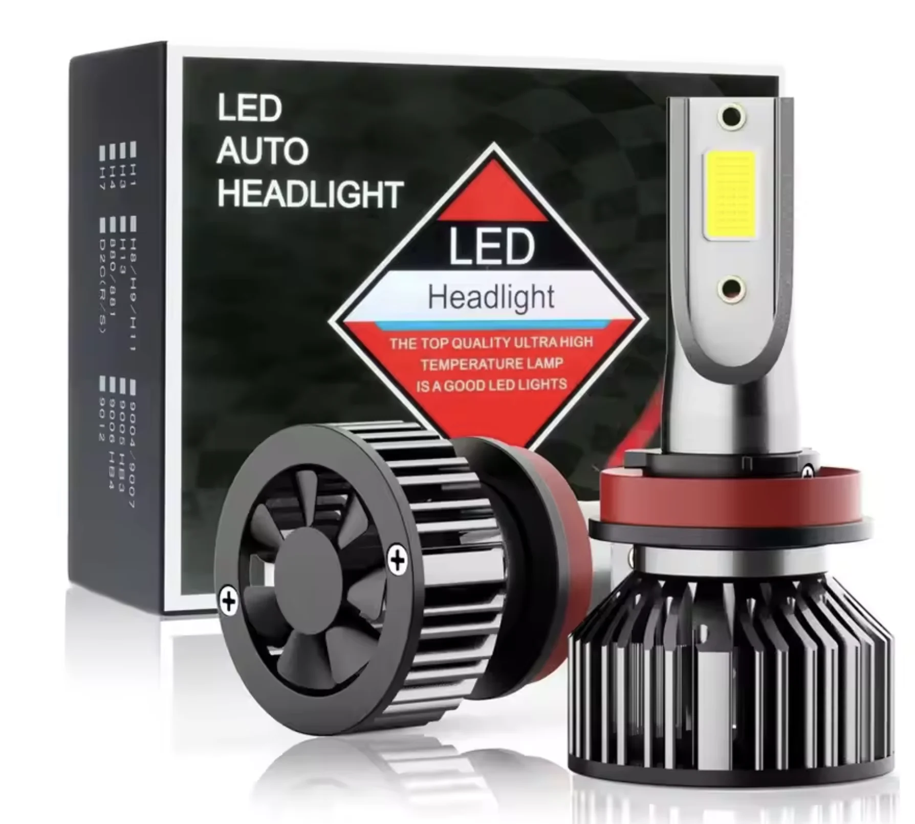 Mini Size H4 H11 H7 LED Car Headlight Bulbs LED Car Headlight Bulb 12000LM 6000K H1 9005 9006 Headlamp Conversion Kits
