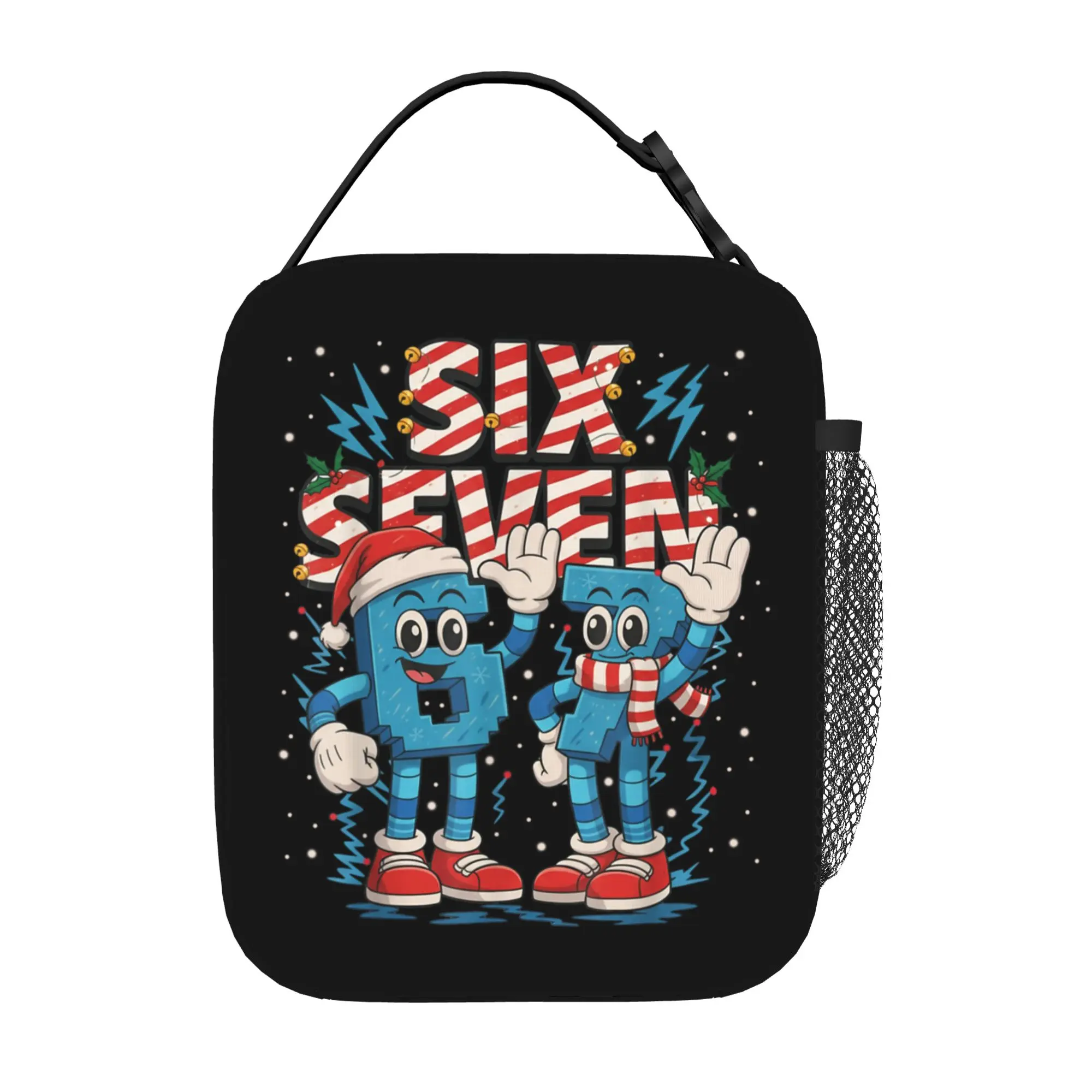 Funny Meme 67 Six Seven Thermal Insulated Lunch Bags for Office  Portable Food Container Bags Thermal Cooler Food Box - view 3