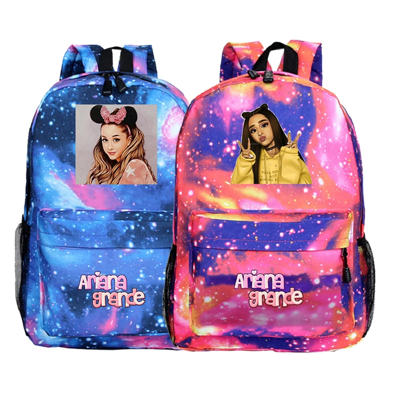 

Рюкзак Mochila Ariana Grande, школьные ранцы для девочек, женские сумки, сумка для книг, походный рюкзак, дорожный рюкзак, подарок для школы