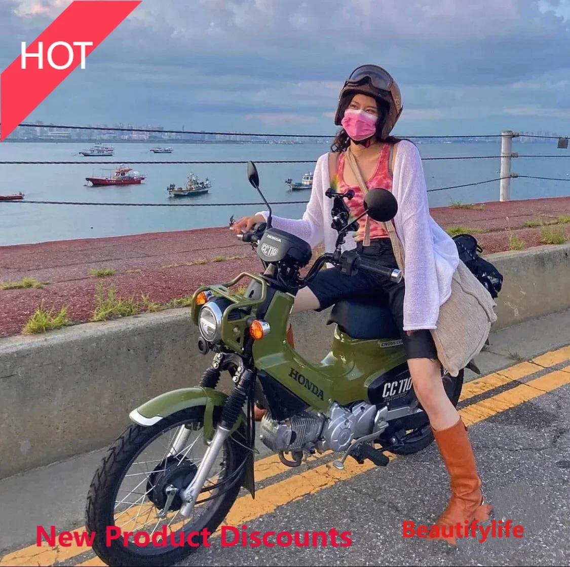 

D185 lt6351 Retro cub CUB110 модифицированная изогнутая балка топлива небольшая мощность транспортная черепаха 50cc мотоцикл