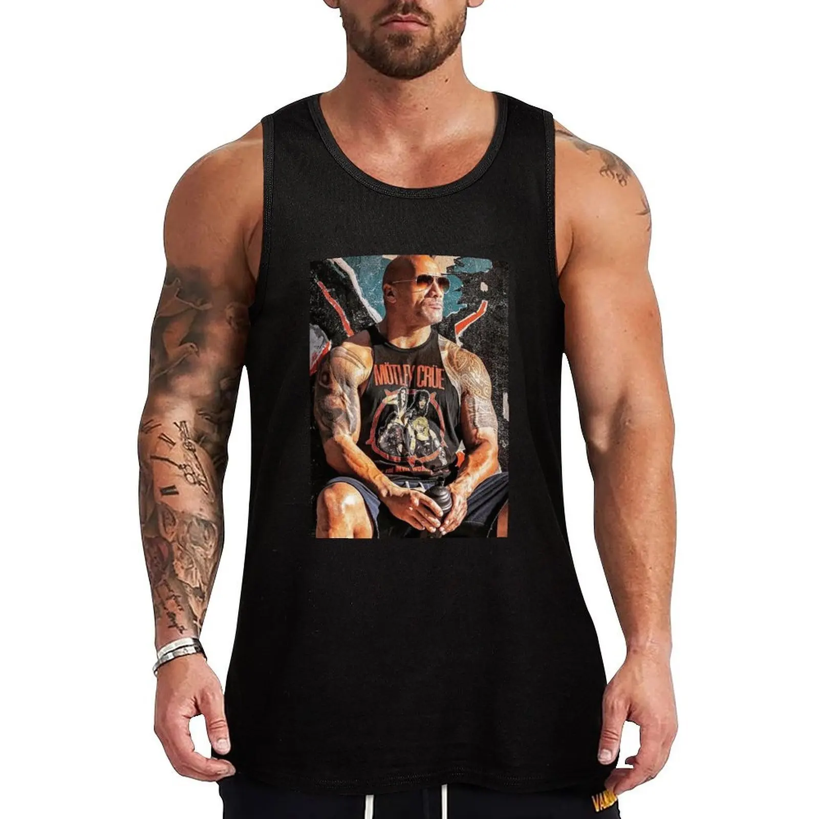 dwayne johnson Tank Top Dry Fit Tank Top Moisture Wicking Sports Sleeveless