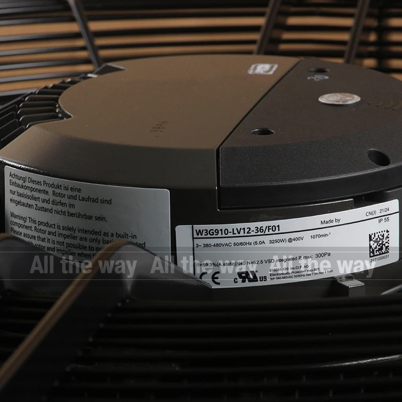 3250W DC EC 910MM Präzisionsklimaanlage Axialfluss W3G910-LV12-36/F01 Lüfter Neu Deutschland 380-480V AC400V 50/60Hz 5,0A