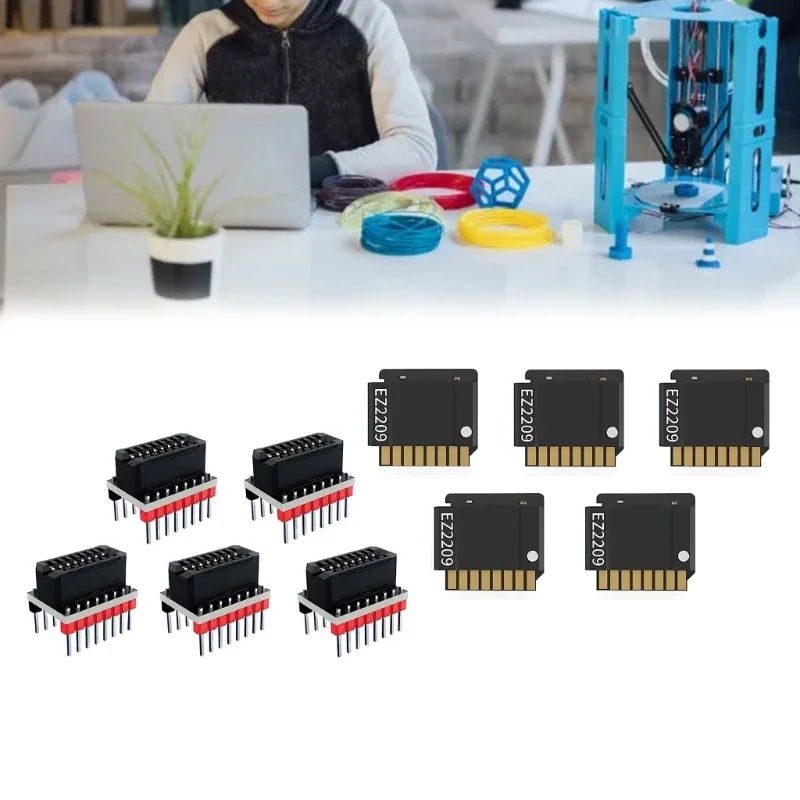 

EZ2209 Stepper Motor Driver with EZ Driver Connectors Set for 3D Printing Controller Boards with Cooling Heatsink