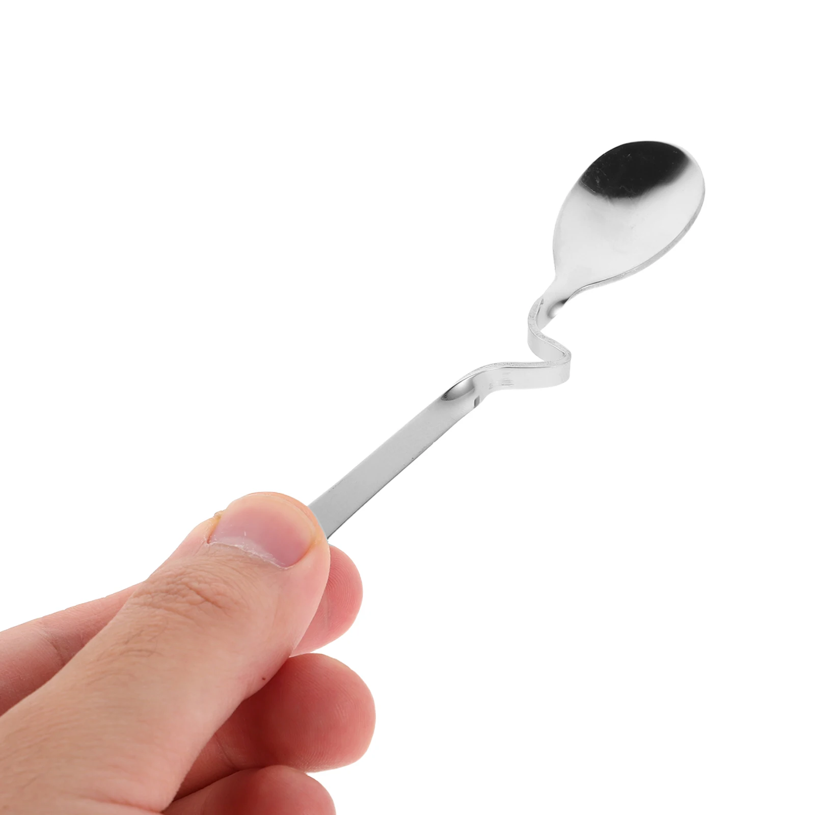 

5Pcs Creative Hanging Coffee Spoons Stainless Steel S Shaped Curved Handle Stirrer for Jam Tea Dessert Honey Serving Spoons
