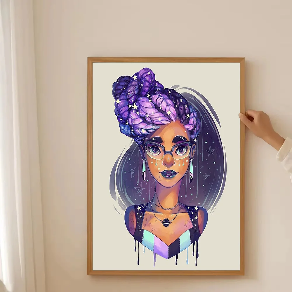 غالاكسي سديم قماش جدار الفن ديكور الفضاء اللوحة الحديثة مجردة الفن طباعة ديكور المنزل #3