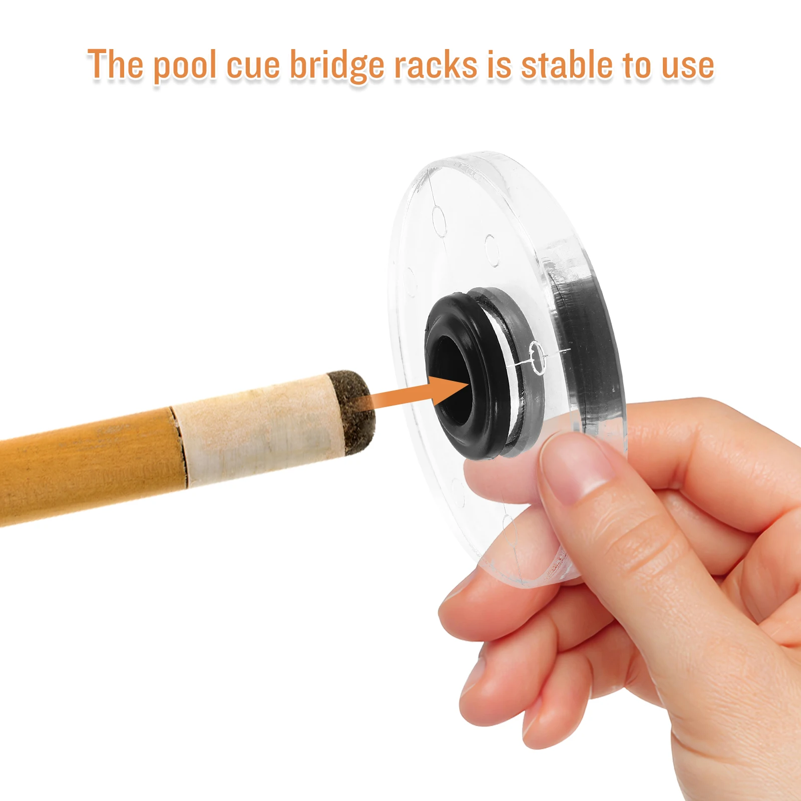 

Billiards Accessory Pool Bridge Skid-on Portable Adjustable Height Cue Bridge Snooker Cue Stand Rack Billiards Accessory