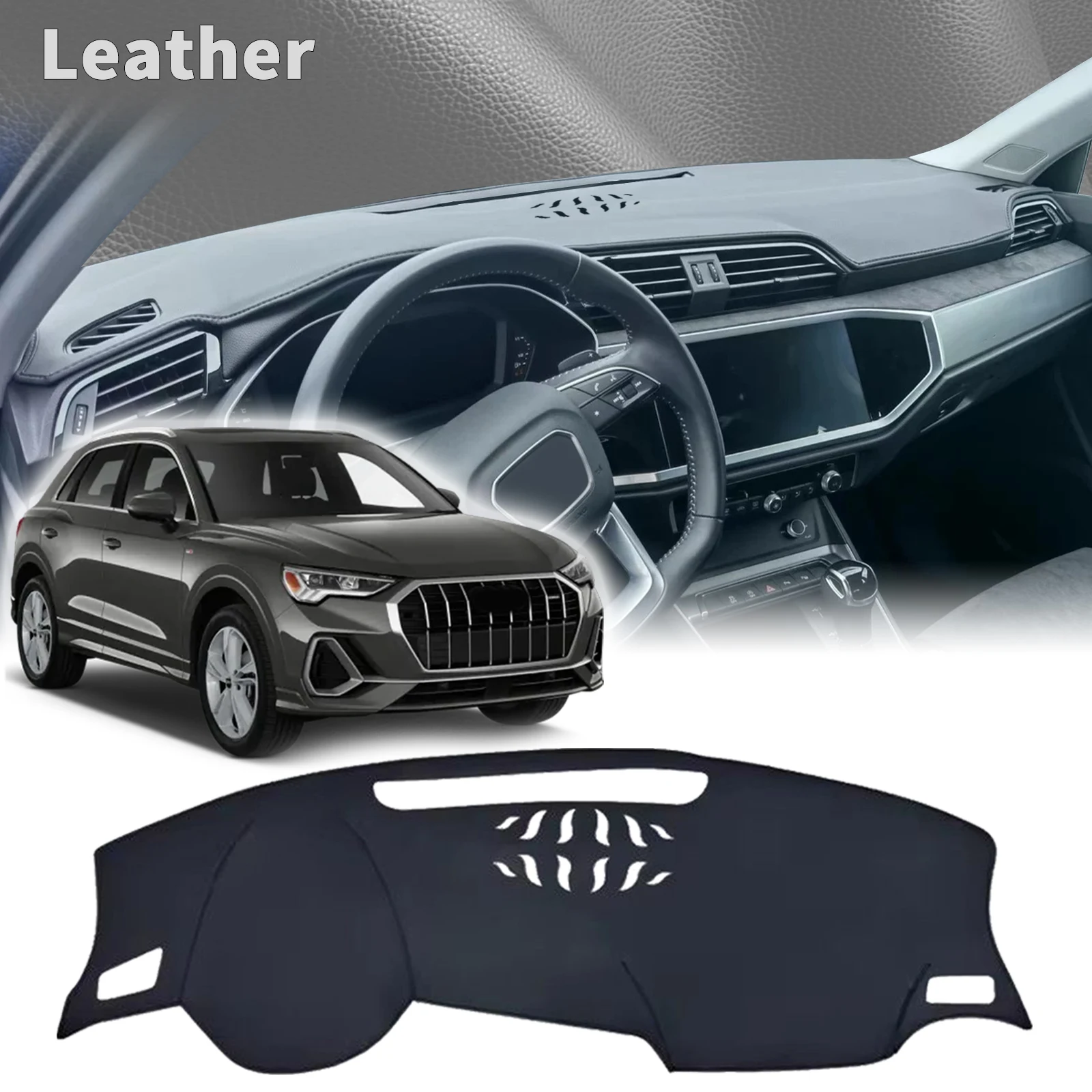 

fit for Audi Q3 2024 2023 2022 2021 2020 2019 Car Accessories Dashmat Protective Carpet Dashboard Cover Pad DashMat Sunshade