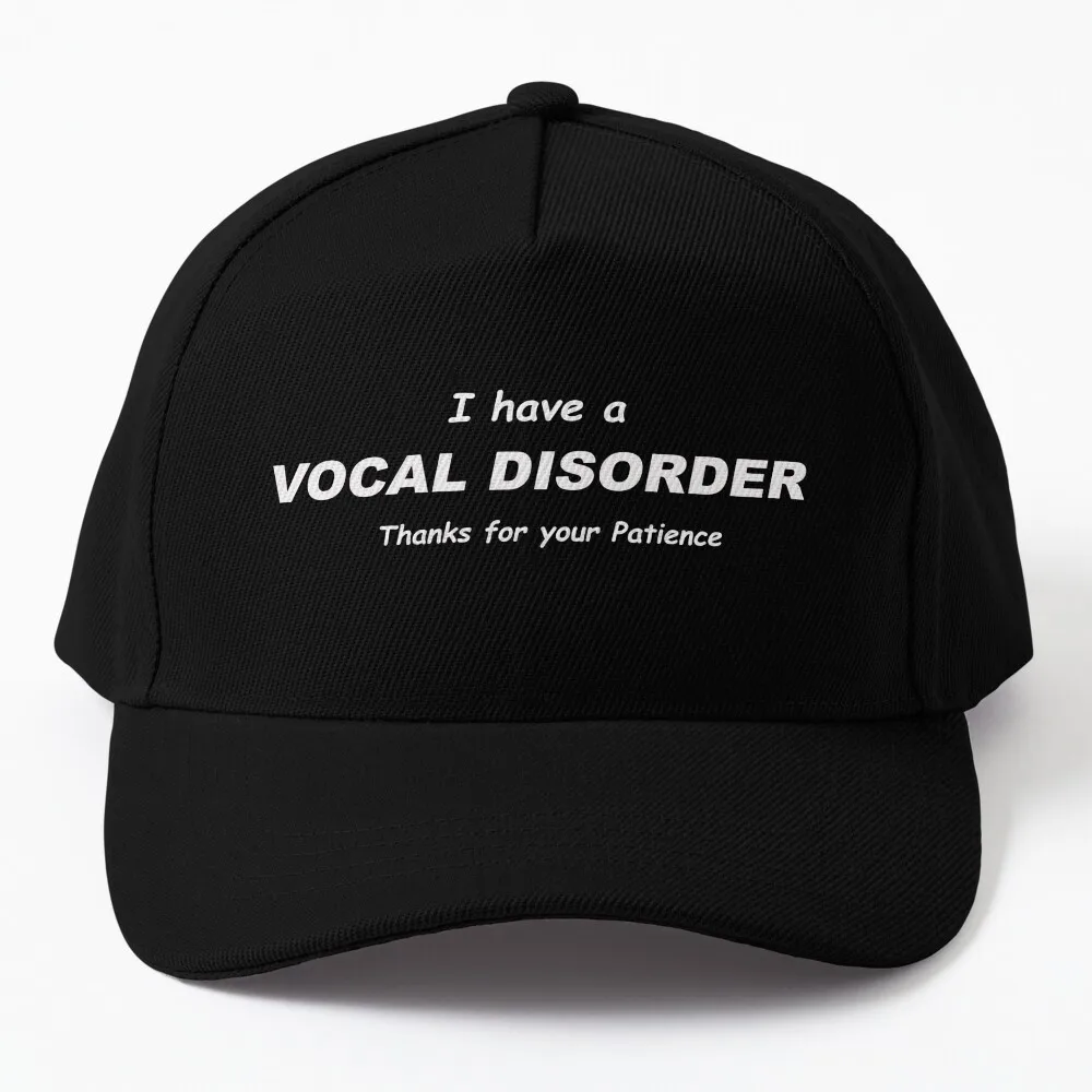 

Vocal Disorder Notification Baseball Cap custom hats Vintage Mens Cap Women'S