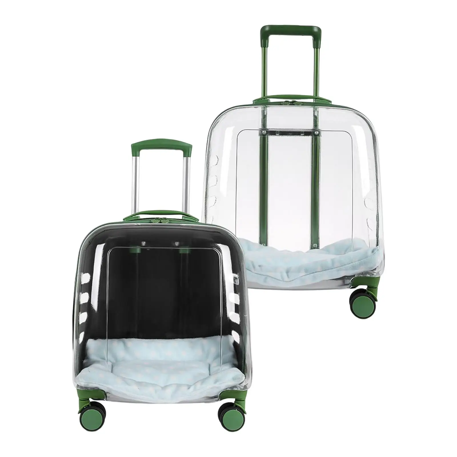 Pet Trolley Case Adjustable Silent Universal Wheels for Cats Puppy Kitten Travel Fishing