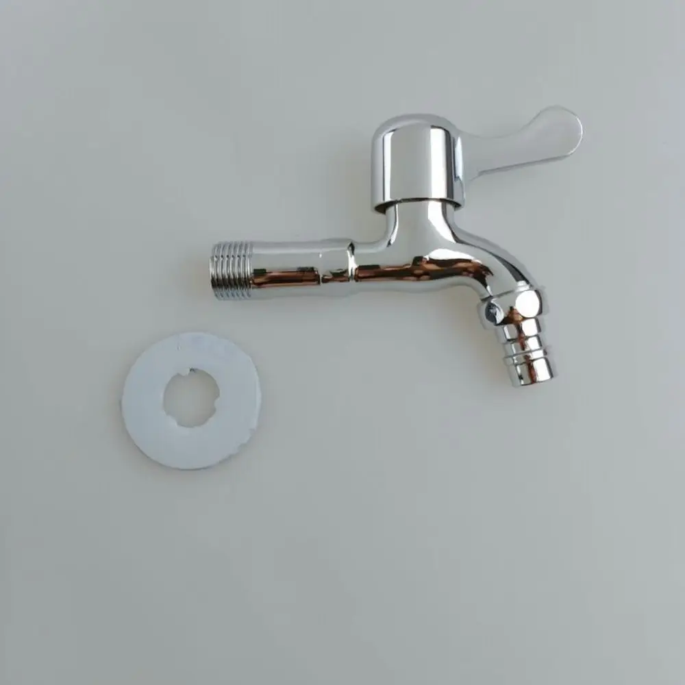 Extended Spout Washing Machine Tap Zinc Alloy Cold Water Faucet For Mop Pool Basin Wall Mounted Kitchen Utility