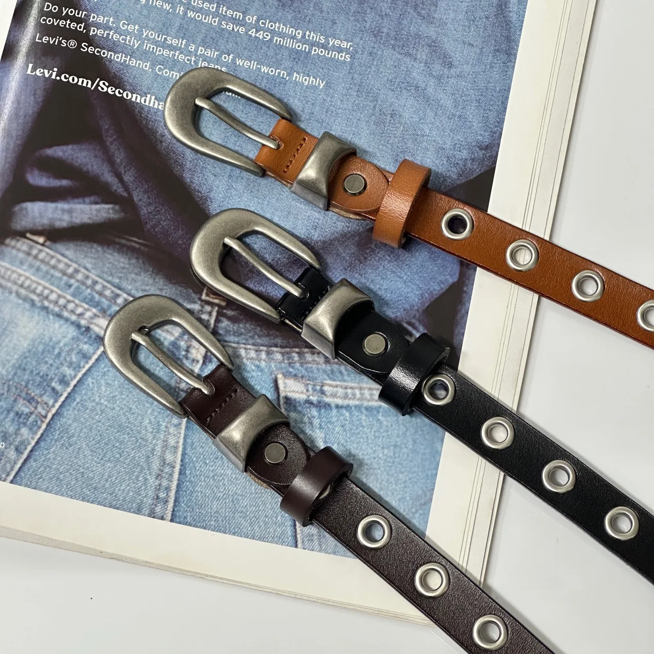 

Металлический полый ремень в европейском и американском стиле панк для женщин, универсальная серебряная пряжка в сочетании с джинсами, ремни без перфорации