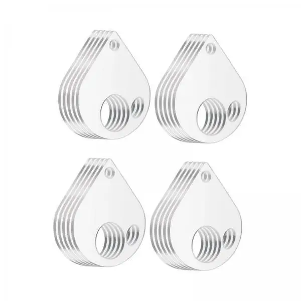4x 20 Pieces Transparent Thread Drops Thread Storage Lightweight Tread Bobbins for Cross Stitch for Crafts Projects Enthusiasts