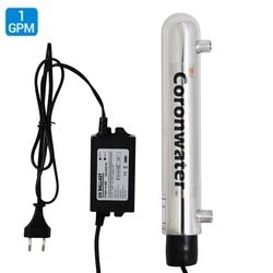 Coronwater Water UV Disinfection Ster ilizer 1GPM  Purification System for Household Water Filter