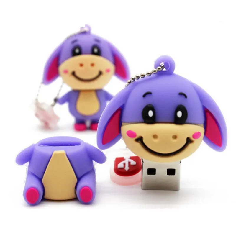 JASTERS Creative Cartoon USB Flash Drives vari simpatici animali regalo Memory Stick 64GB 32GB Pen Drive regali di compleanno per bambini