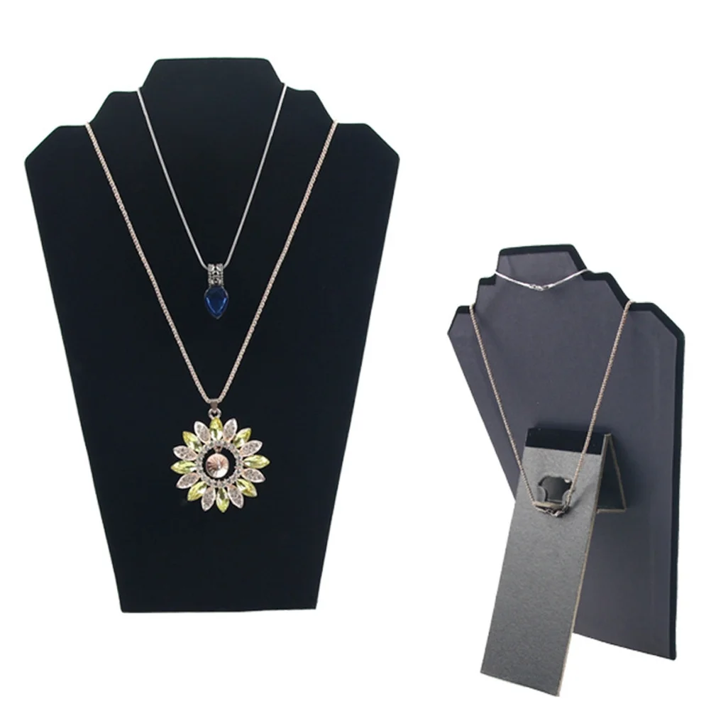 

1Pcs Black Collar Shape Necklace Display Board Jewelry Organizer Shelf Jewelry Storage Holder Pendant Display Stand for Bracelet