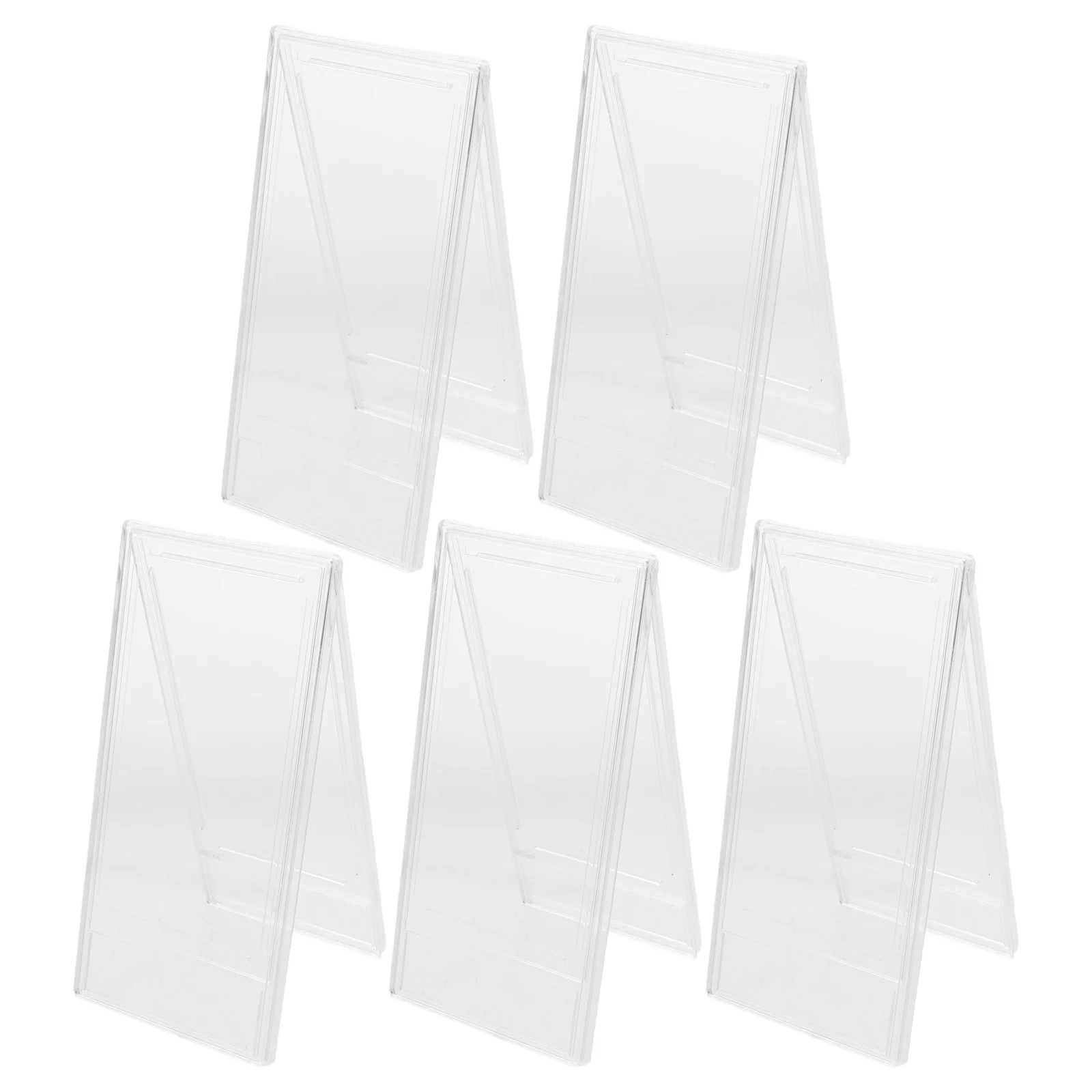 

5pcs Trading Card Holder Case Hard Plastic Transparent Sleeve For Baseball Sports Display Protection Storage