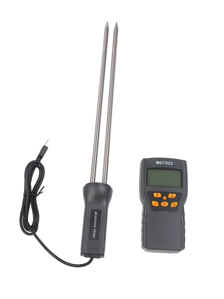 Handheld LCD Moisture Meter Temperature Detector Hygrometer Tester For Rice Corn Paddy Agriculture Farming Tool