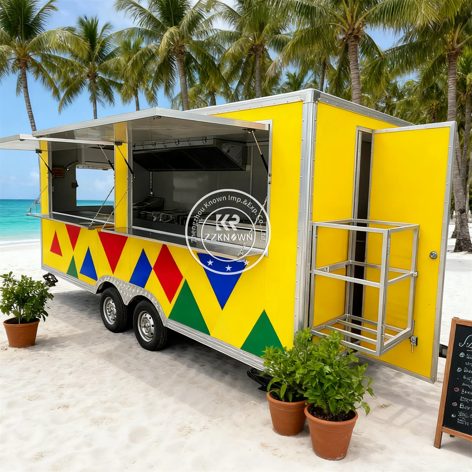 Mobiele Concessie Catering Trailer Volledig uitgeruste Food Trailer Taco Pizza Ice Cream Fast Food Truck Trailer met volledige keuken