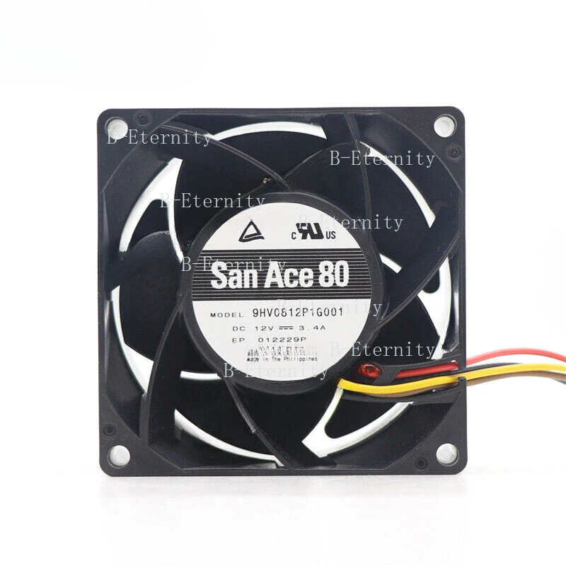

A+ for SANYO Denki 9HV0812P1G001 SanAce DC 12V 3.4A 80*80*38MM 4-Wire PWM Cooling Fan