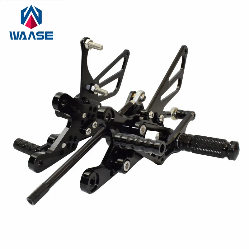 

WAASE Motorcycle CNC Adjustable Rider Rear Sets Rearset Footrest Foot Rest Pegs For Yamaha YZF R6 1999 2000 2001 2002