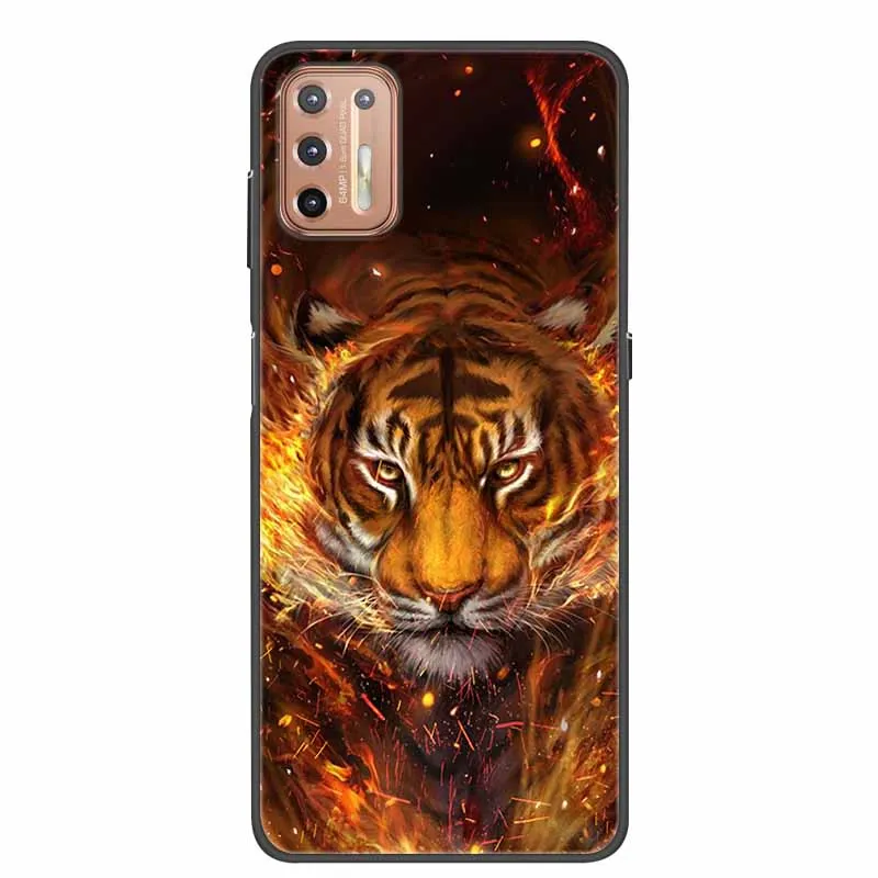 For Motorola Moto G9 Plus Phone Case Silicone TPU Back Cover Luxury Funda for G9 Power Play Soft Protective Cool Animal Coque