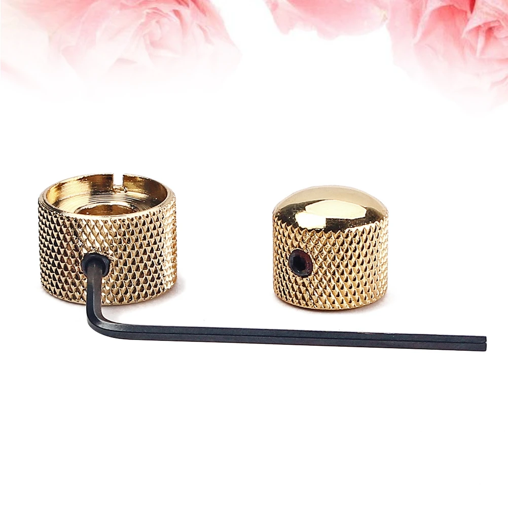 

2 In Electric Guitar Bass Knob Knurled Knobs Control Dual Volume Tone Blend