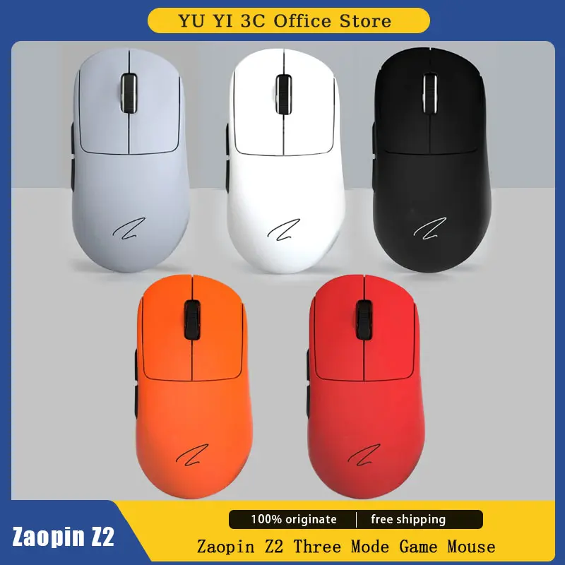 

Zaopin Z2 Game Mouse Bluetooth Three Mode Wireless Paw3395 Hot Swap 4k Receiver Wired 52840 Chip Ergonomics Pc Gaming E-Sports